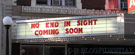 The marquee of Boardman's Art Theatre bends the mind. (Photo by JaPan)