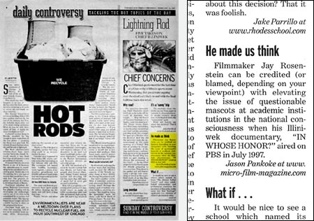 Your editor quoted in Chicago Sun-Times on Thursday, February 22, 2007, on page 6