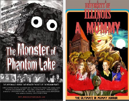 THE MONSTER OF PHANTOM LAKE (Saint Euphoria Pictures) and UNIVERSITY OF ILLINOIS VS. A MUMMY (Illini Film & Video)